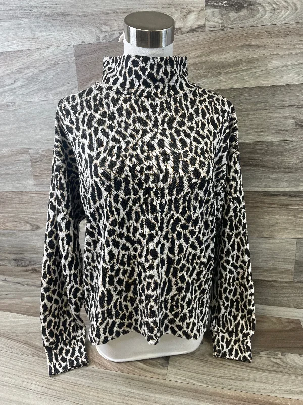 Top Long Sleeve By Loft In Animal Print, Size: M