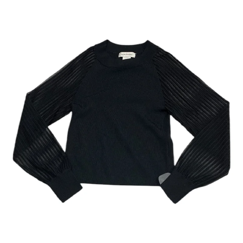 Top Long Sleeve By Club Monaco In Black, Size: Xs