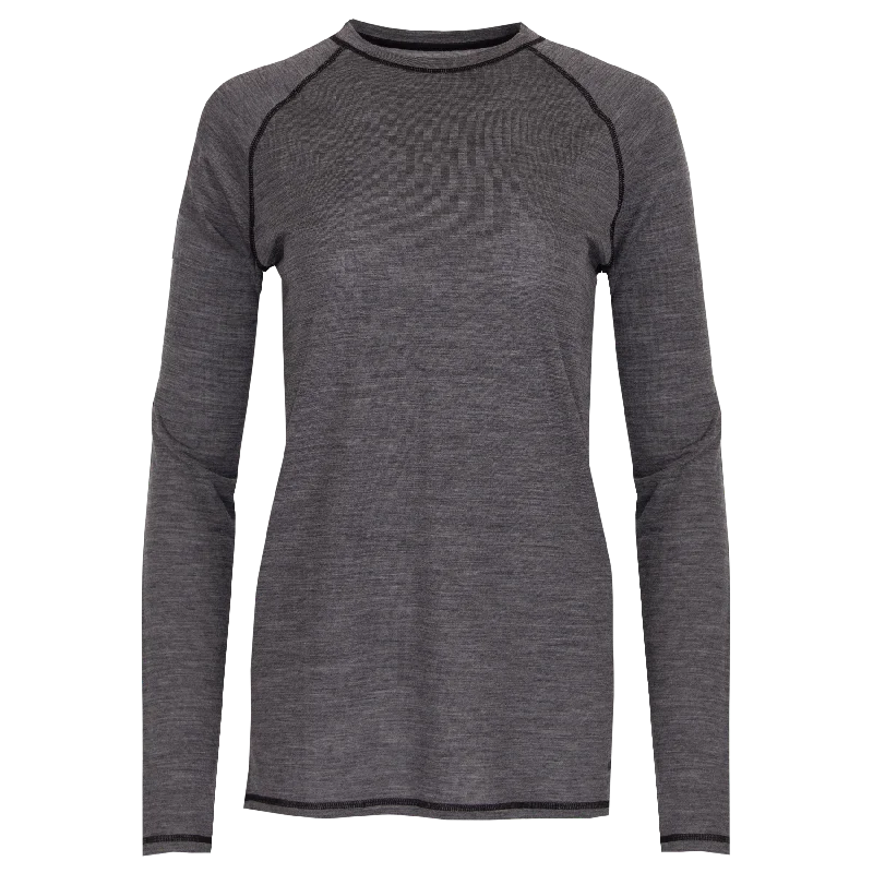 Women's Clima-Wool Merino Crew - Grey Heather