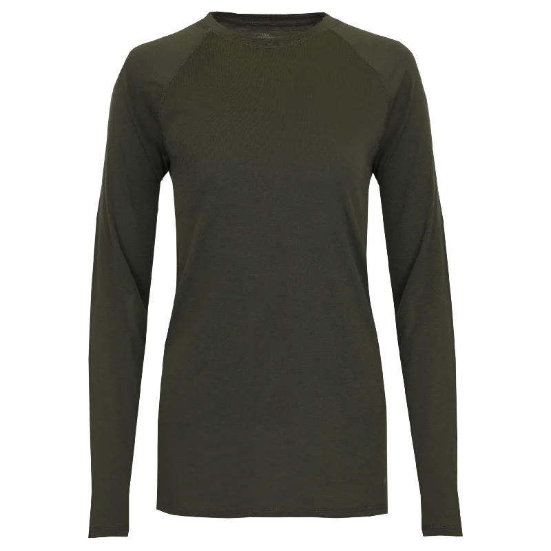 Women's Clima-Wool Merino Crew - OD Green