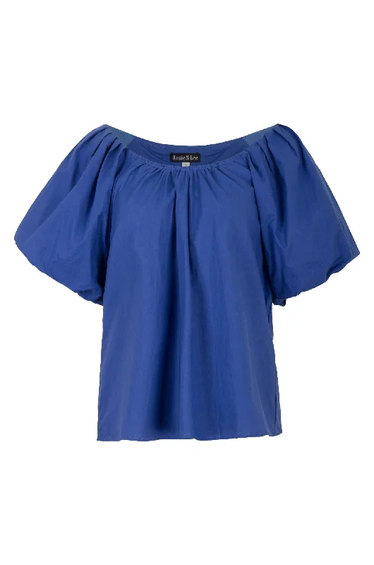 100% Cotton Voile Top | MED BLUE | 6421A1