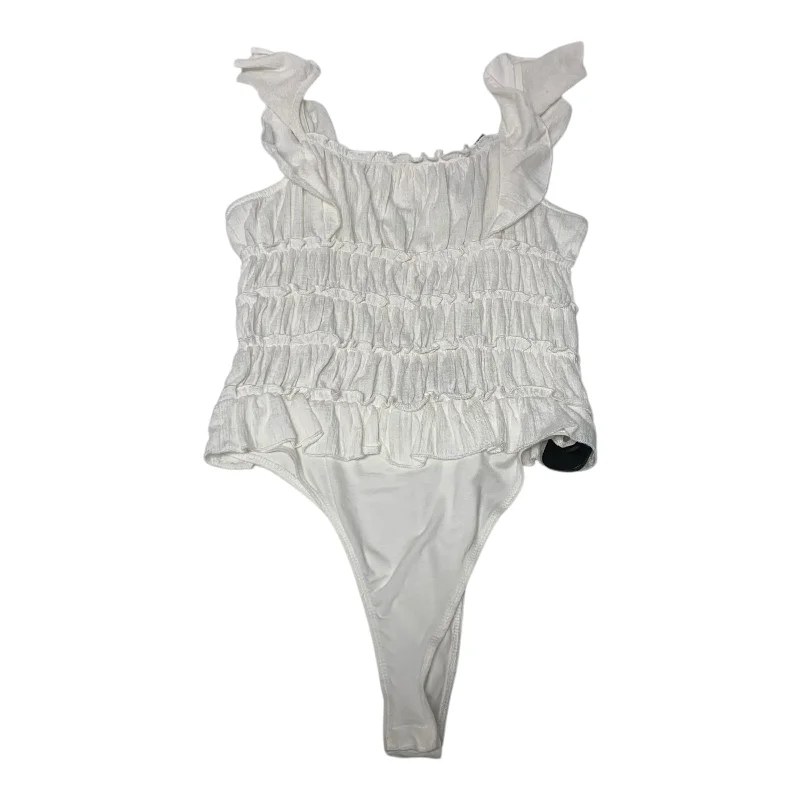 Bodysuit By Peach Love Cream California In White, Size: M