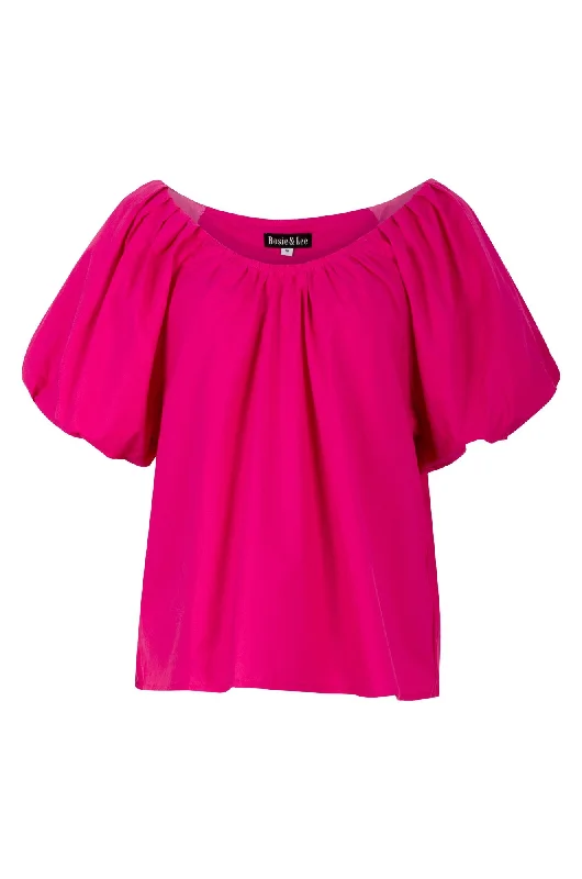 100% Cotton Voile Top | CERISE | 6421A1