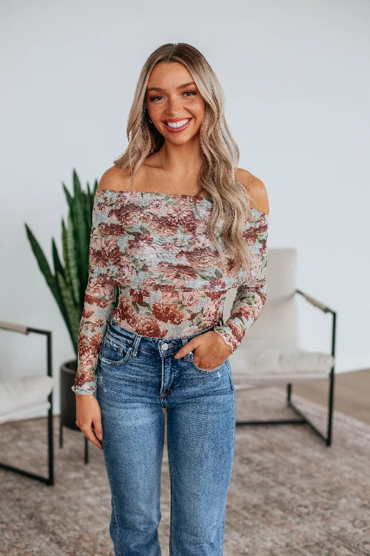 Lorelei Floral Mesh Bodysuit