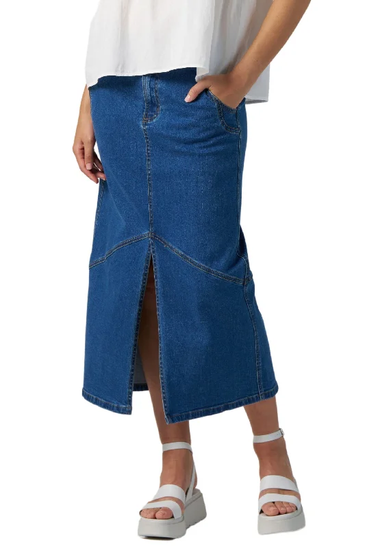 MOTO DENIM SKIRT - MS1342