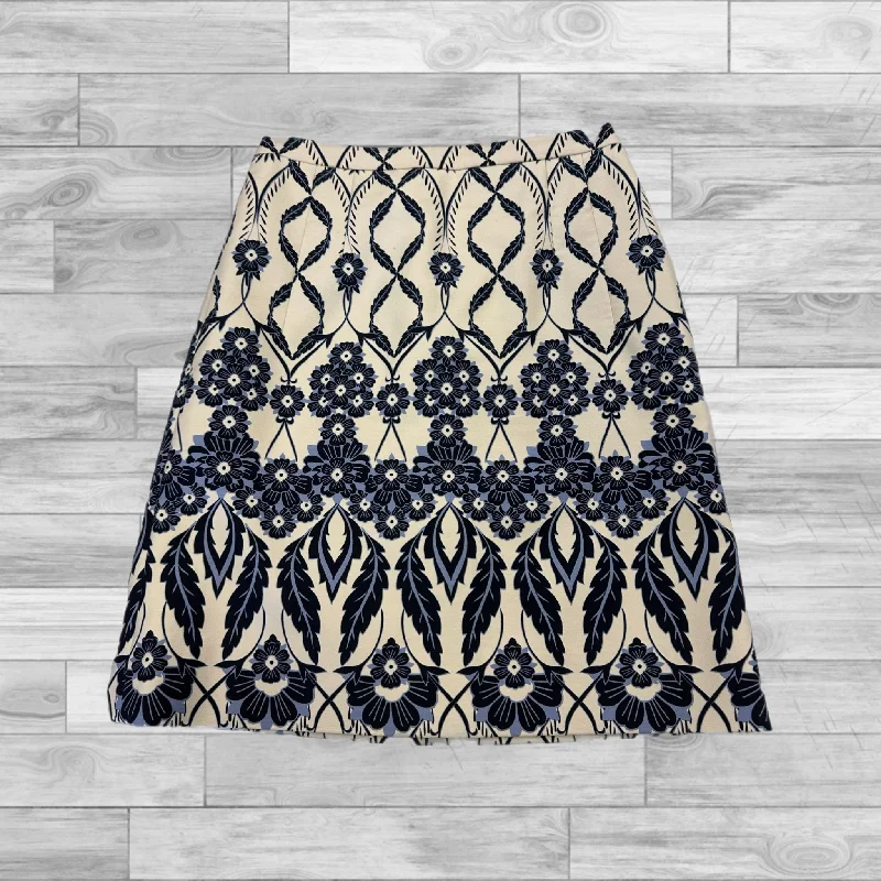 Skirt Midi By J Crew In Blue White, Size: 0