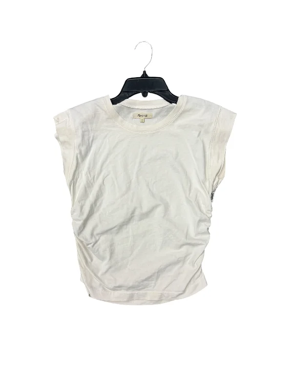 Top Short Sleeve By Madewell In White, Size: S