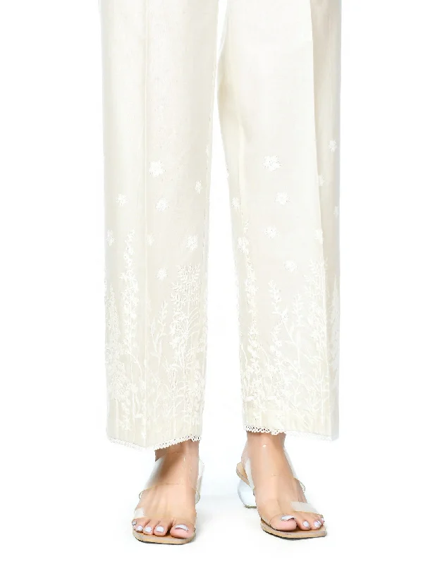 Embroidered Cambric Pants