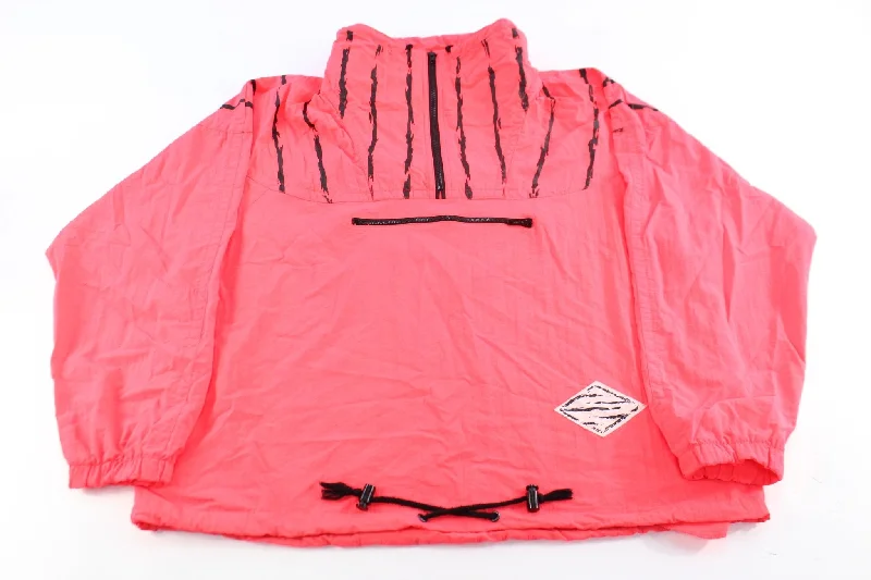 90's Express Black & Pink Pullover Jacket