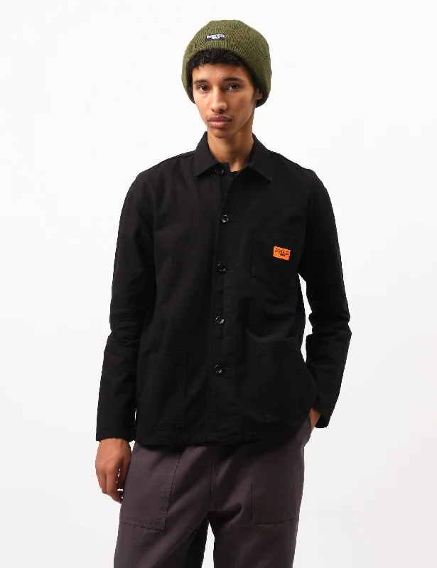 Service Works Canvas Coverall Jacket - Black