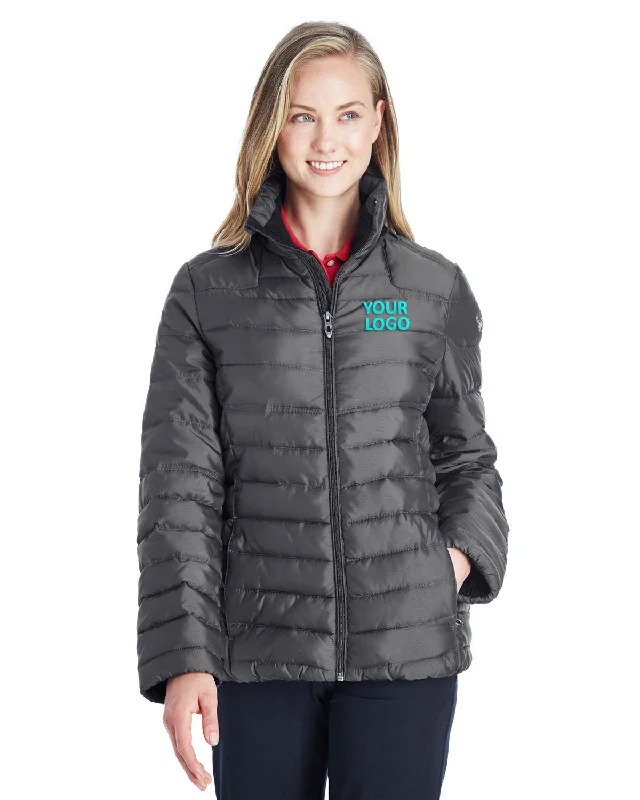 Spyder Ladies Supreme Insulated Puffer Jackets, Polar/ Alloy