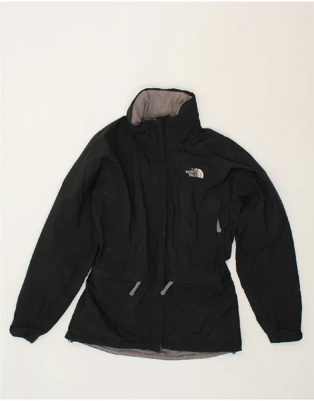 THE NORTH FACE Womens Rain Jacket UK 14 Medium Black Polyester