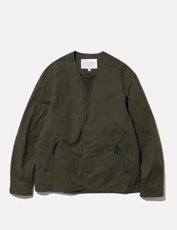 Uniform Bridge Nylon Cardigan - Khaki Green