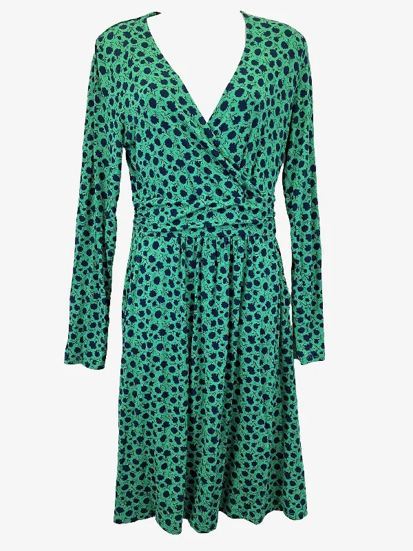 Boden Classic Bloom Stretch Midi Dress Size 8