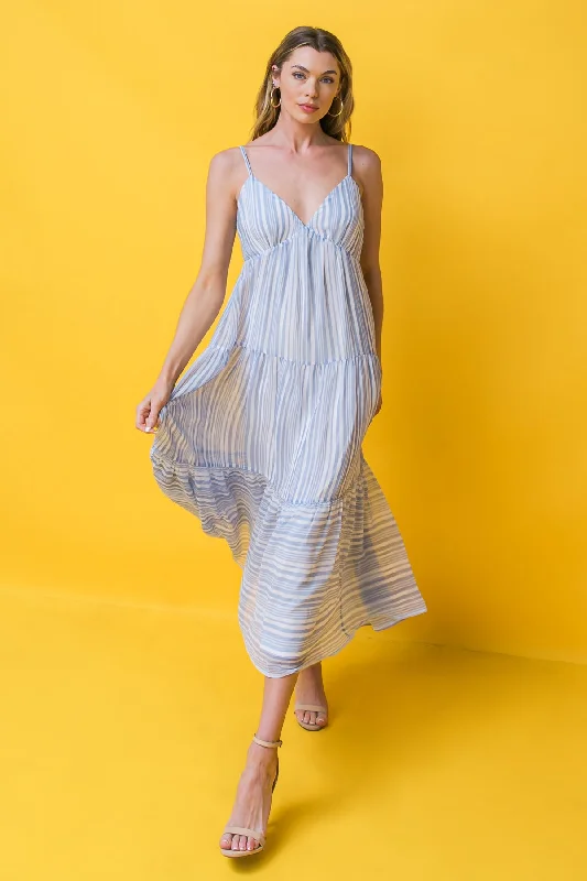 CHANCE FOR YOU WOVEN MIDI DRESS