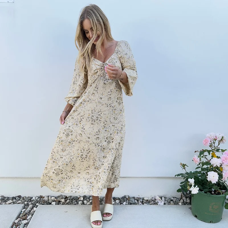 Love of Mine Boho Floral Ankle Maxi Dress