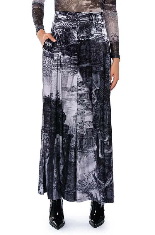 PARADISE ABSTRACT WIDE LEG PANT